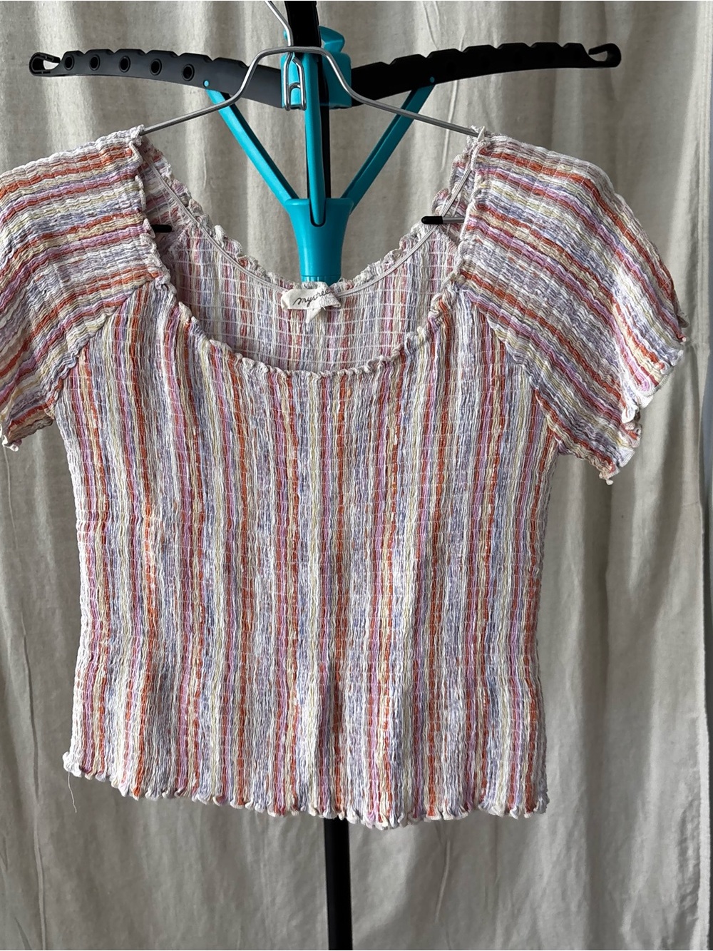 Y2K smocked Pastel Crop Top